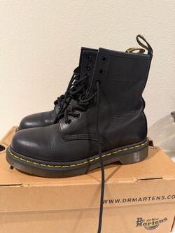 Dr. Martens Black Leather Boots 1460