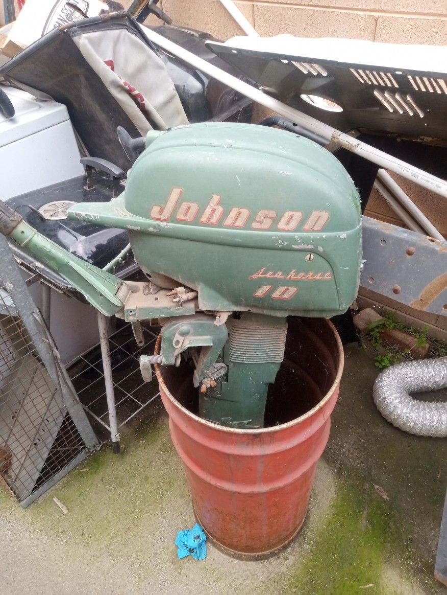 Vintage Johnson Seahorse 10Hp Motor
