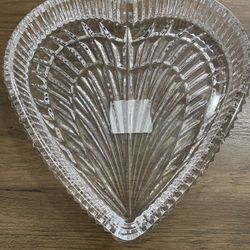 Waterford lead crystal heart dish