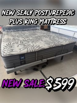NEW SEALY POSTUREPEDIC PLUS KING MATTRESS