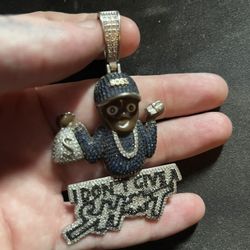 iced out idgaf pendant 