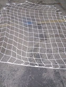 4  CARGO  NETS OF 3/8" COTTON ROPE A