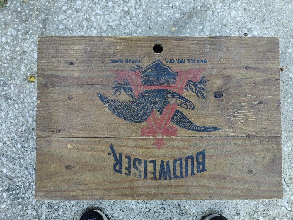 Anheuser-Busch Antique Wooden Box