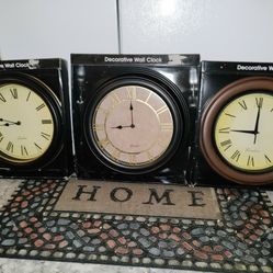 Wall Clocks $15 Each. Brand New!