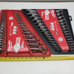 Milwaukee MAX BITE combo Wrench Set  Metric And SAE  (See Description)