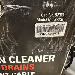 RIDGID 52363 Model K-400 Drain Cleaning