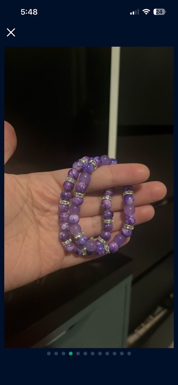 Purple Bracelet Set