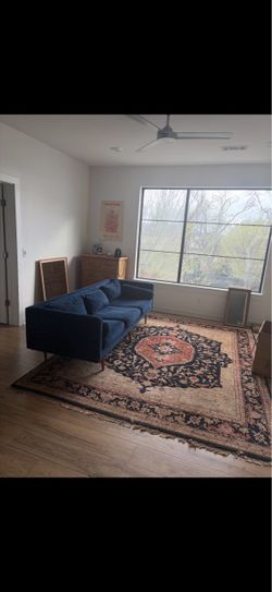 Blue sofa