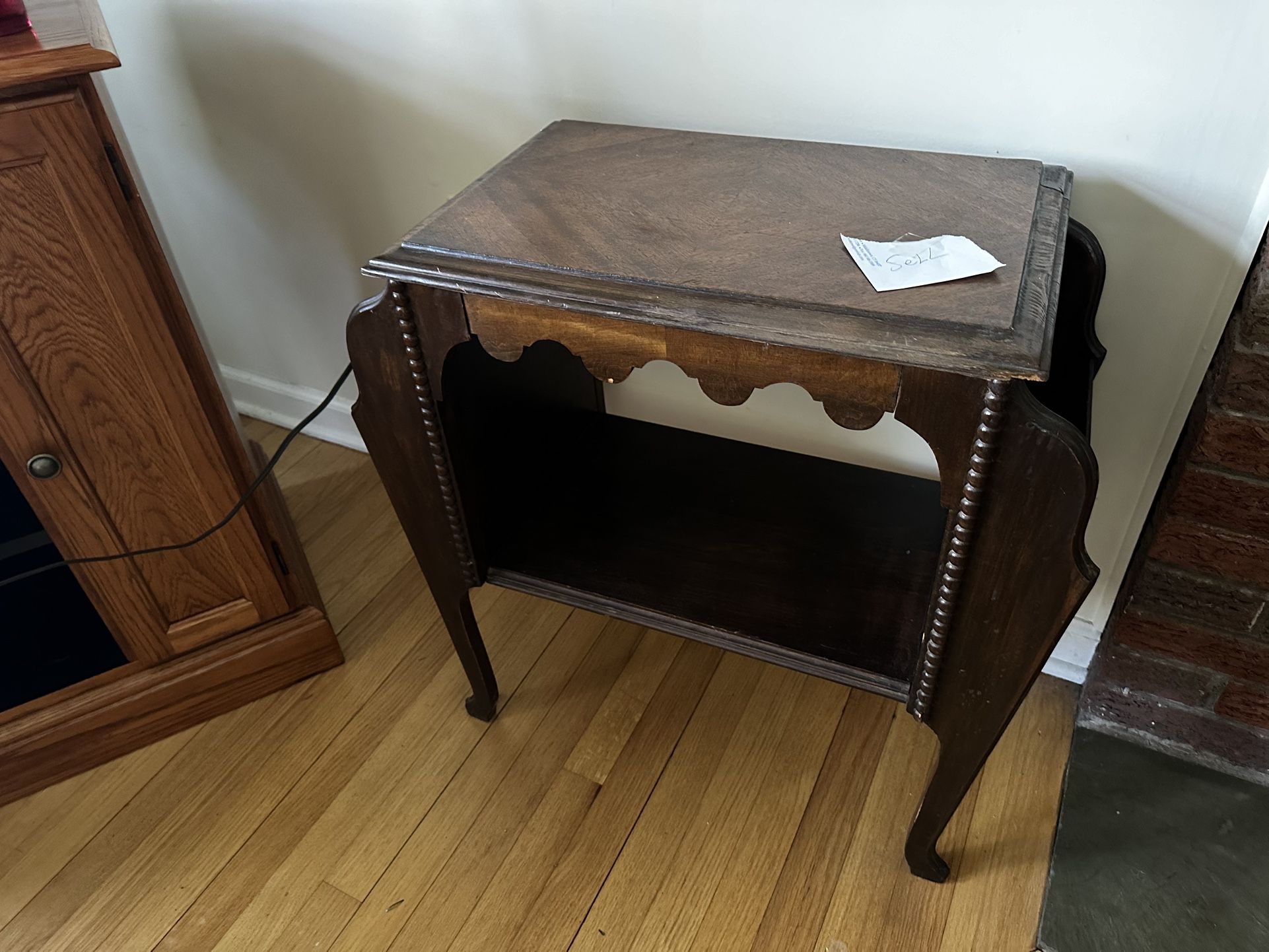 Antique Magazine Rack/Side table