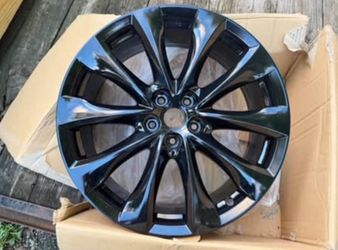 20" 20x7.5 Black Wheel Rims 5 on 114.3 bolt pattern 9965-07-7500