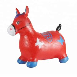Inflatable riding horse for toddlers