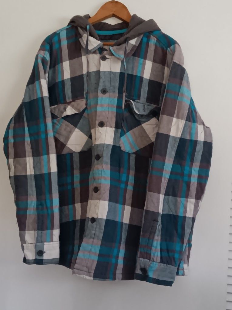 Vintage Ocean Pacific Flannel Jacket Size Xl