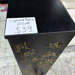 Lighted Patio pillar