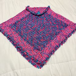 Adult/Teen Crocheted Poncho