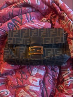 Fendi Zucca print baguette bag