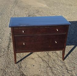 Lovely Wood Baronet file cabinet with drawer