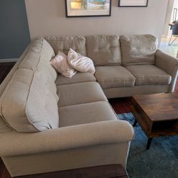 Gray Lazy Boy Sectional Couch