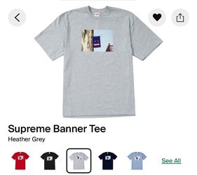 Supreme Banner Tee Size Medium
