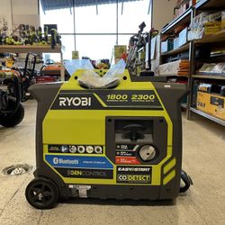 RYOBI WIRELESS SUPER QUIET GENERATOR 1800 RUNNING WATTS 2300 STARTING 