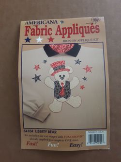 6 different New Fabric Appliques Iron On Kits Mix or Match Buy 1, 20 or 50 See All Photos Read Description