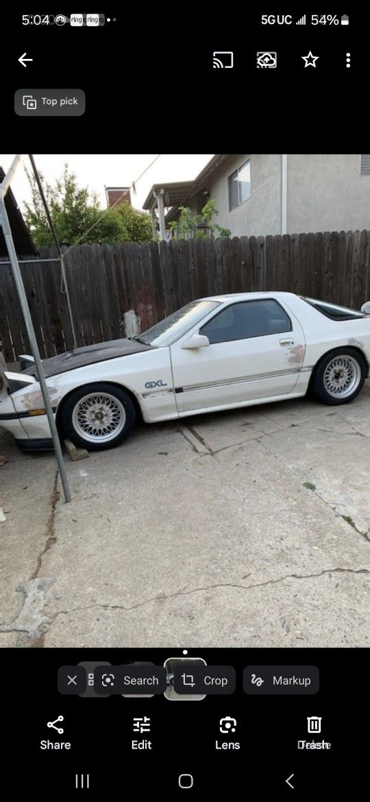 1987 Mazda Rx7 Gxl/T2  ( 2+2  seats) Parts