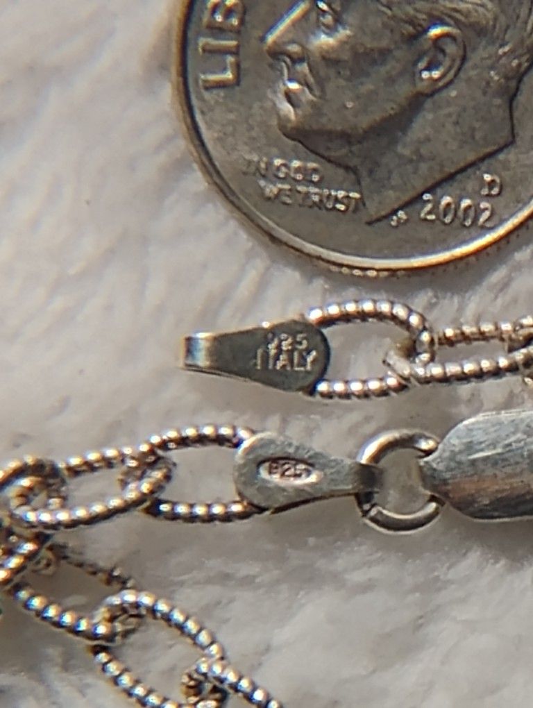 .925----Sterling Silver 9In Bracelet