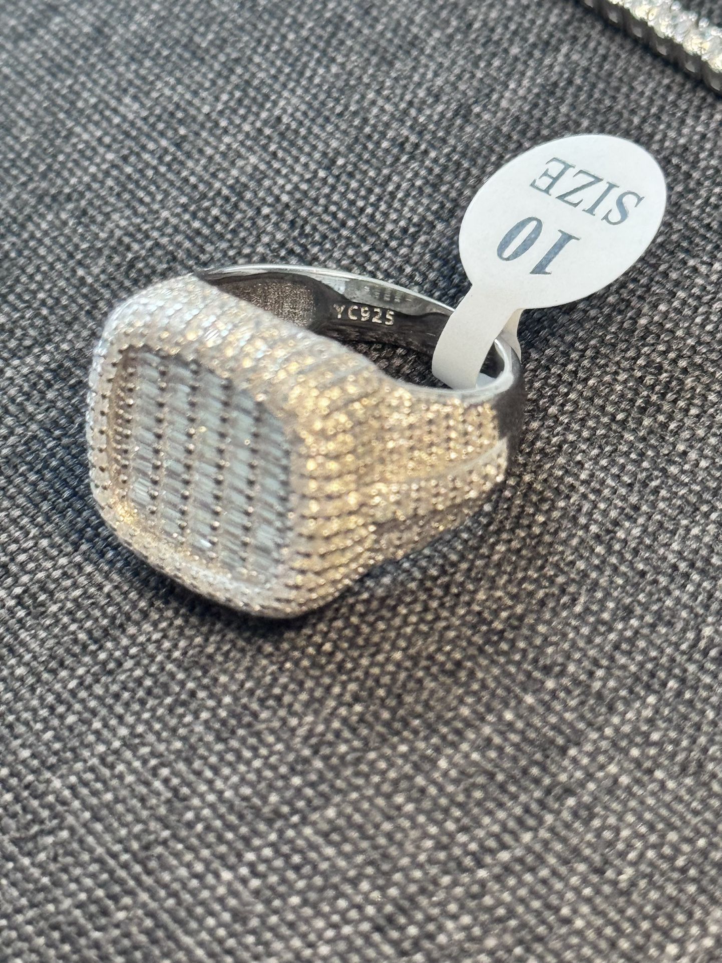 Mossinate Ring On Sterling Silver Elegant For Men Or Woman
