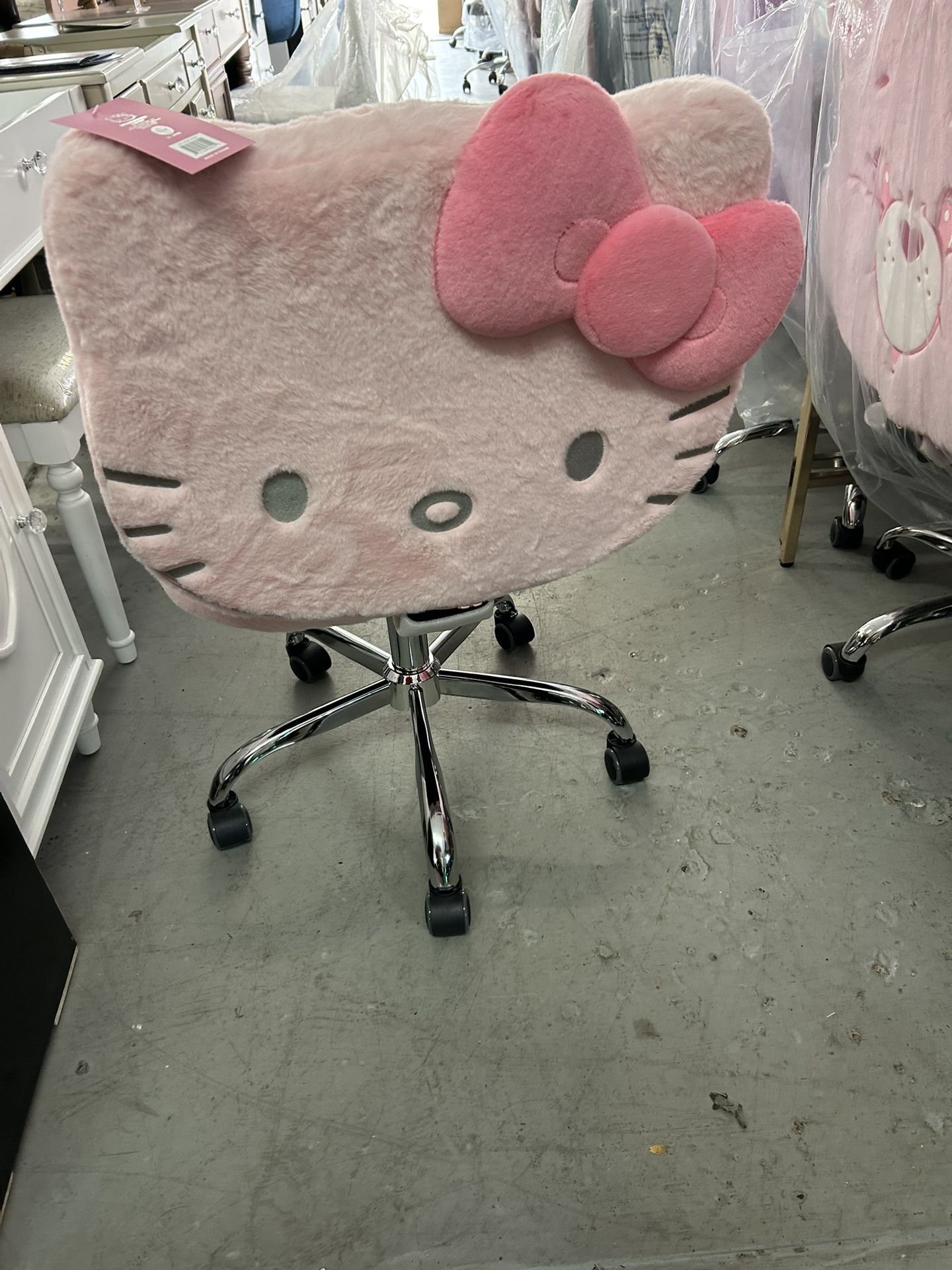 Hello Kitty Swivel Vanity Chairs