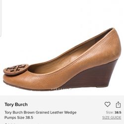 Size 7 Tory burch Leather Wedges 