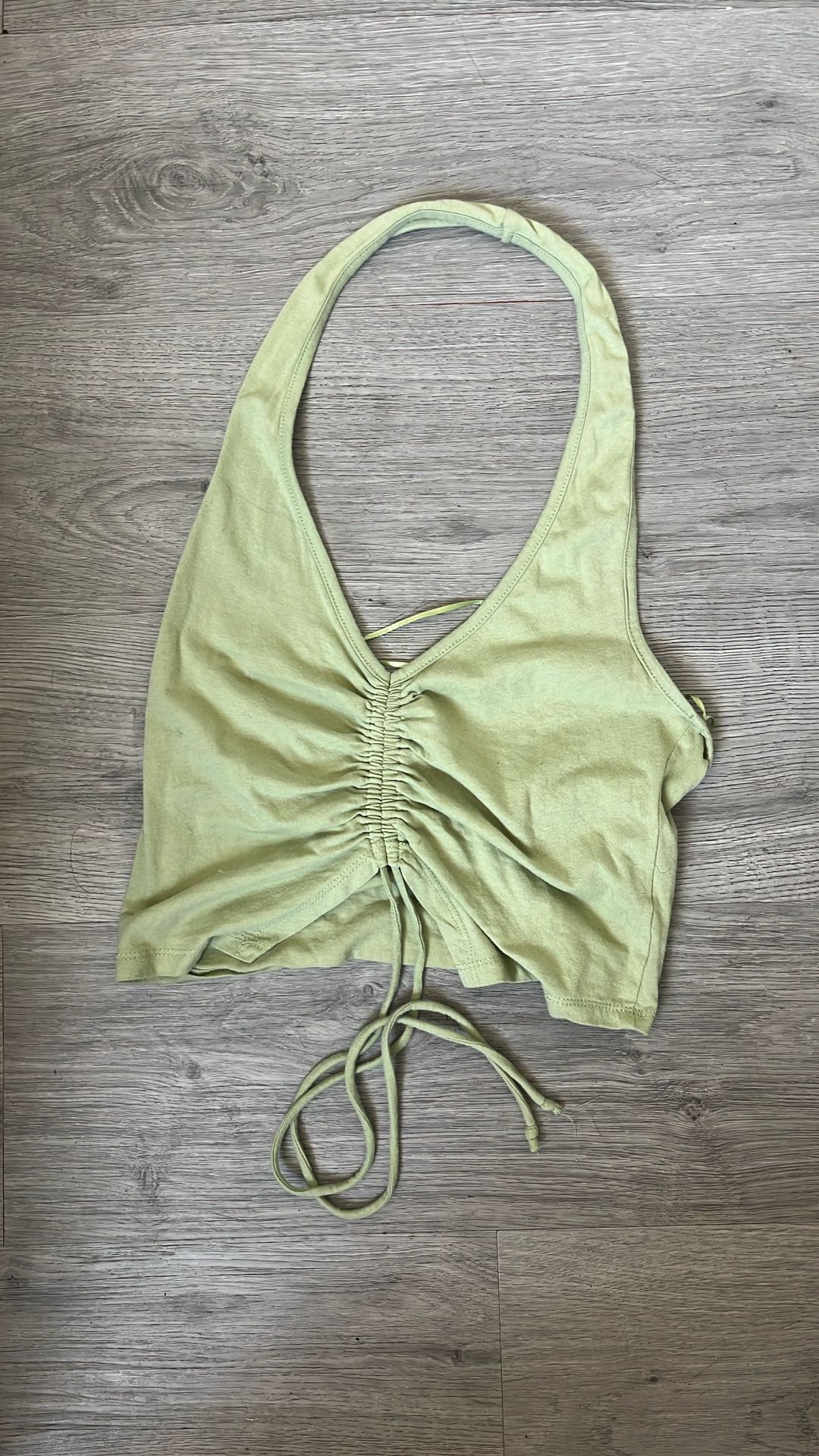 Green halter top size medium