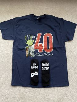 Yoda 40th B-Day T-Shirt and gaming socks