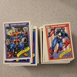 Marvel Cards Complete Set 1 - 162 Impel trading cards comic book figuarts legends hulk captain america punisher spider man ultimate figure wolverine 