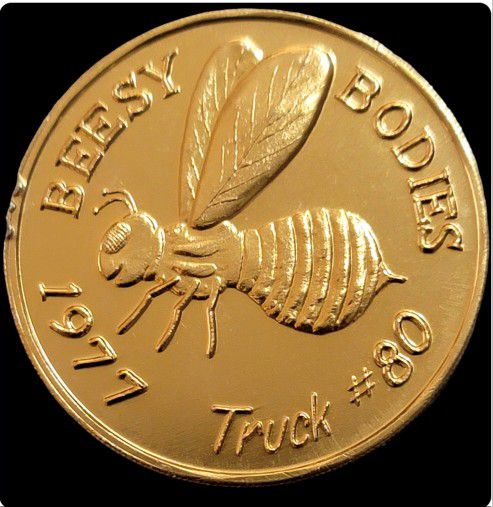1977 Mardi Gras Beesy Bodies Truck 80 Coin/Token
