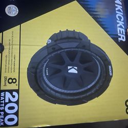 8” Kicker 2ohm Subwoofer. 