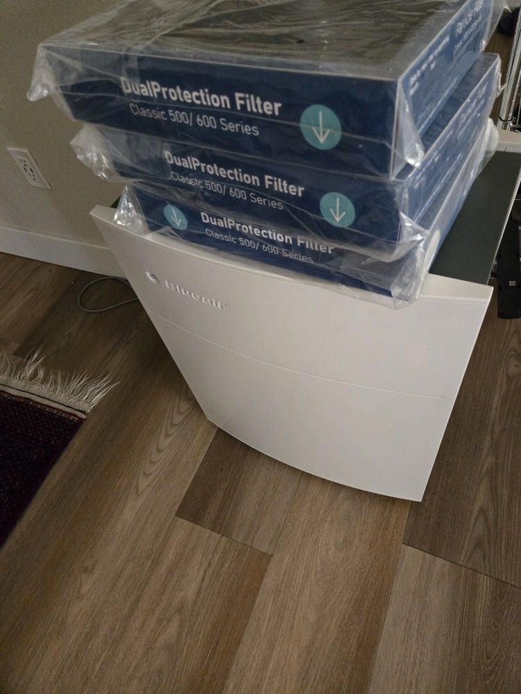 BlueAir 550E 605sqft Industrial Silence Air Purifier With Filters