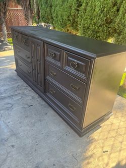 Dark brown long dresser