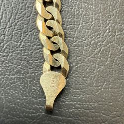 7.5 mm 10kt Gold Cuban Link Bracelet 