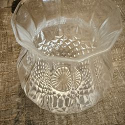 Lovely Crystal Vase, 6 1/2” High 