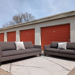 MID-CENTURY MODERN SOFA AND LOVESEAT
(Delivery Available)