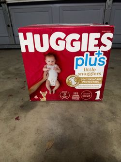 Huggies Plus Little Snugglers Size 1 Diapers 192 Count