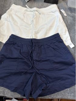 Gap shorts women - medium white and blue