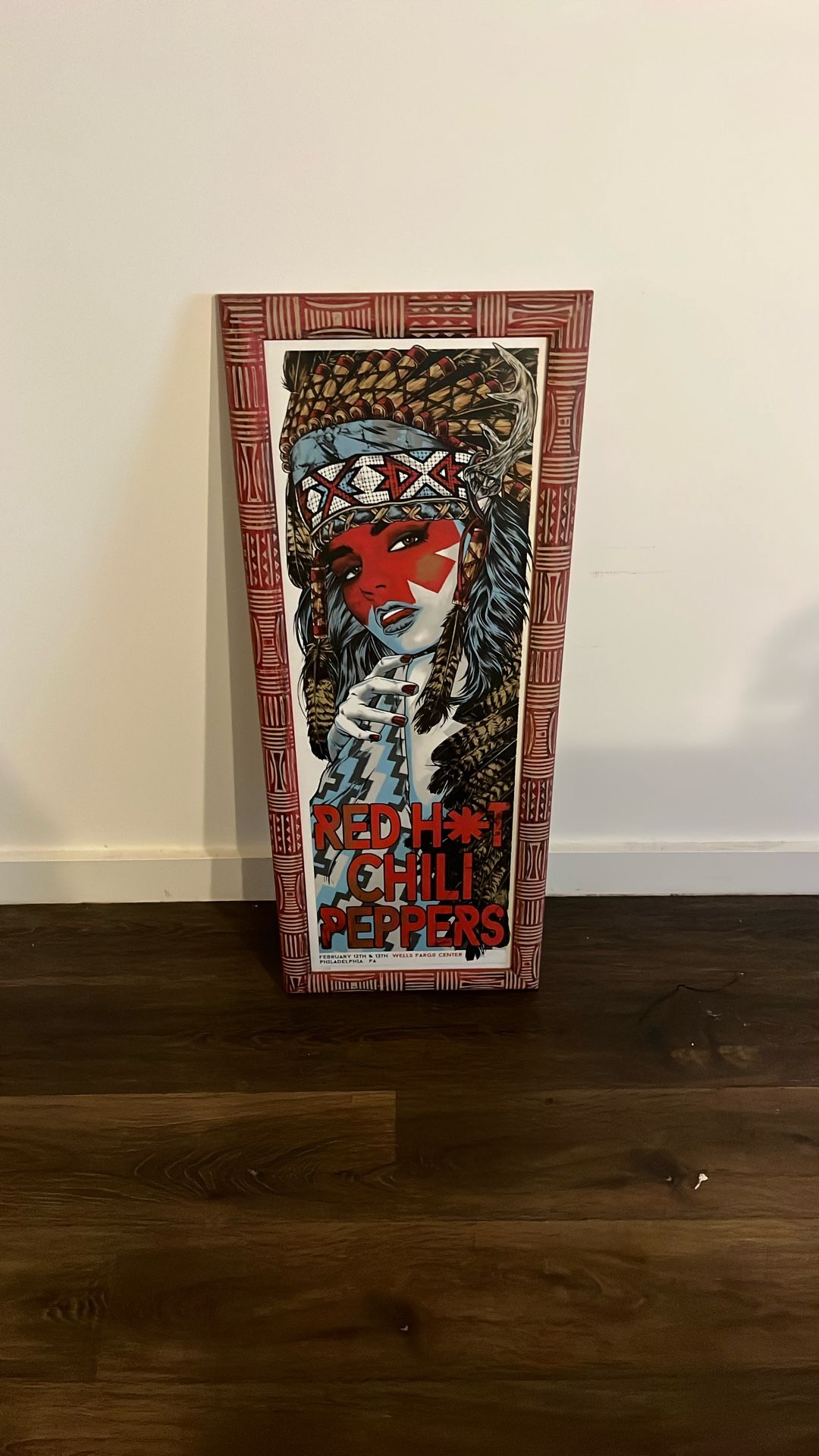 Red Hot Chili Peppers Wells Fargo Center Poster