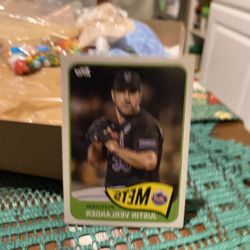 Justin Verlander Error Mirror Card Rare
