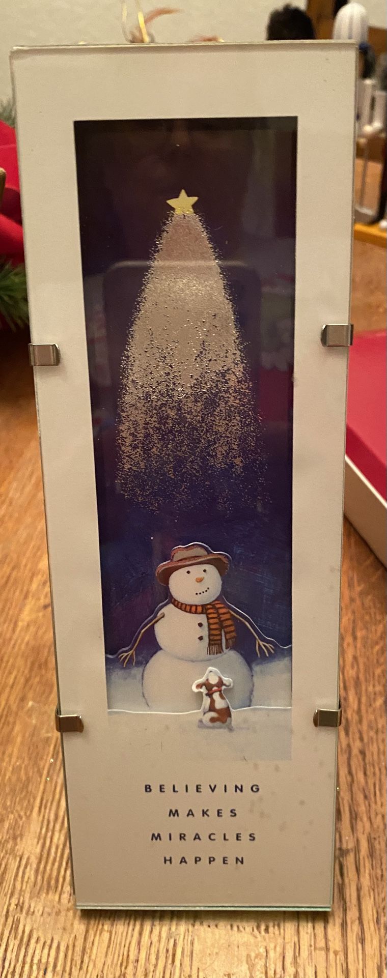 Easel Stand Picture. Snowman