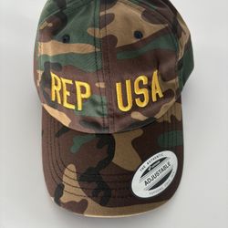 Rep USA Camo Cap