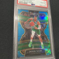 2019 PANINI SELECT #54 JAYSON TATUM LIGHT BLUE PRIZM GEM MT 10