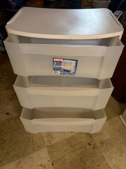 Sterilite 3-Drawer Wide Storage Cart