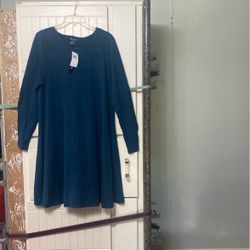 Nice Beautiful Dress Legion Blue Black Color New