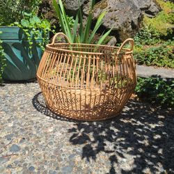 Rattan Basket with Handles
