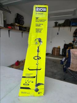 🔥$100 FIRM PRICE🔥 RYOBI 25 cc 2-Stroke Attachment Capable Full Crank Straight Gas Shaft String Trimmer